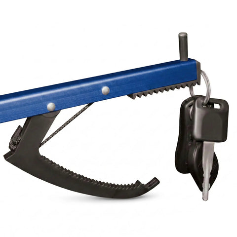26 Inch Reacher Grabber Tool Set Of 2 With Aluminum Frame, 3 Inch Wide Jaw And Magnetic Tip, Lightweight Rust Proof Construction, Ergonomic Handle, Blue For Quick Grabs And Easy Pickup And Retrieval