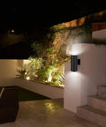 Dusk To Dawn Sensor Outdoor Wall Light With Up And Down Lighting, ETL Listed Die Cast Aluminum Waterproof Sconce at night