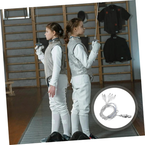 Foil Fencing Hand Wire Cord For Training And Competition Lightweight Portable Electric Conductivity Cable Stable Connection