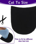 6 Pack Shoe Heel Repair Rubber Pads Replacement For Boots And Shoes Anti Slip Sole Protectors 4mm Thick Black Durable