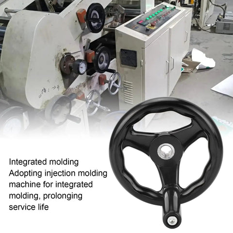Boss-Grade 160mm Round Digital Handwheel for Milling Machines and Lathes, 16mm Mount, Industrial Grade Engineering Plastic