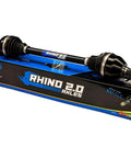 Rhino 2 Point 0 Rear Axle on packaging for Can Am Maverick X3, 4340 chromoly steel, Smart Lok fit, 72 inch, heavy-duty off-road use