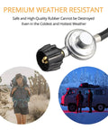 5Ft Propane Regulator And Hose For Grills, Fire Pits, Water Heaters, And Outdoor Cooktops Universal Replacement on weather-resistant display