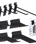32 Piece Slatwall Hook Set With 2 Inch 4 Inch 6 Inch And 8 Inch Heavy Duty Display Hooks for garage shop pegboard gridwall