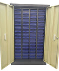 60 Drawer Parts Cabinet Nut And Bolt Organizer Lockable Metal Bin Cabinet With Partitions Labels And Doors For Hardware Storage