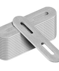 16 Pack Heavy Duty Stainless Steel Flat Mending Plates 3 3/4 Inch By 7/8 Inch Brushed Metal Repair Brackets with slotted holes