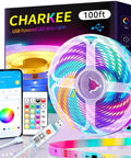 100Ft USB Powered RGB LED Strip Lights With Music Sync Bluetooth App Control IR Remote TV Backlight Mood Lighting Display