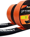 Beefy Heavy Duty Lift Sling Strap 2 Inch Wide By 10 Feet Long Eye To Eye Nylon Rigging Web Sling For Hoist And Winch 18800 Pound Capacity