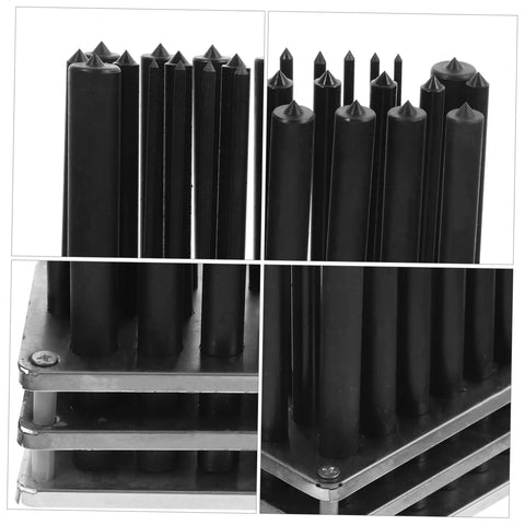 Close-up of 28 Piece Cylindrical Punch Set for Woodworking and Metal Drilling Positioning and Transfer Punches Drill Tool Kit