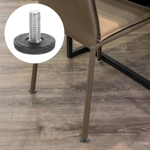 24 Pcs Adjustable Furniture Leveling Feet Screw In Legs For Dressers And Cabinets With Iron And Plastic Construction Easy Install Height Adjustment Floor Protection Wobble Free Stability For Any Home on chair leg
