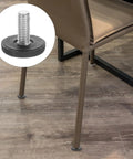 24 Piece Adjustable Furniture Leveling Feet Set For Cabinets And Dressers, Threaded Levelers With Height Adjustment For Stability, Beefy Heavy Duty Iron And Plastic Build, Easy Install For Home And Office, Works With Tables And Chairs on chair leg