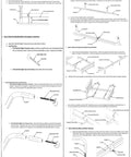 Heavy Duty Bed Slats Center Support System assembly instructions with adjustable glide for queen, king, California king beds.