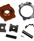Dodge Steering Shaft Coupler Rebuild Kit for 1964 Through 1982 A Body B Body C Body F Body E Body Cars and 64 Through 82 Trucks and Vans DIY Friendly Repair Kit Delivers A Tight Fit And Smooth Steering Replaces 425 253 4443436AC, showing metal and plastic components.
