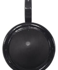 Top view of black aluminum wakeboard tower speaker pod, part of Ditch The Static And Shore Up Your Setup With These Top Shelf Wakeboard Tower Speaker Pods Black Finish Built From Marine Grade Aluminum Pair For Crisp Boat Sound.