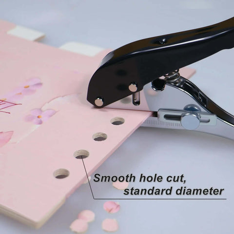 Heavy Duty 10mm Hole Punch For Paper Cards PVC Board And Cardboard Single Hole Punch Tool With Rugged Alloy Body demonstrating smooth hole cut