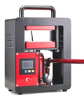 Rugged 5 Ton Portable Hydraulic Heat Press With Dual Heating Plates 2.3 x 4.7 Inch Platen Steel Frame Stainless Fasteners Built To Last For DIY T Shirts Sublimation And Craft Projects, front view