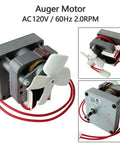Auger Motor And Induction Fan Kit For Traeger And Pit Boss Wood Pellet Grills With Fire Burn Pot And Hot Rod Ignitor Replacement Parts with AC120V motor and wiring.
