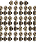 30 Pack Brass Book Rivets With Knurling Flat Leather Binding Buttons For DIY Leather Craft 9.5 By 4 Millimeter Nails