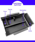 Subaru Crosstrek Center Console Organizer Tray Dual Layer Storage Box For 2024 2025 2026 Models Fits Impreza and Crosstrek Armrest