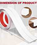 Reliable White Peel And Stick Wall Corner Protectors Featuring Dead Simple Self Adhesive Backing For Rock Solid Edge Guards That Make Drywall Reinforcement A Total Breeze, 2.4 in x 10 ft.