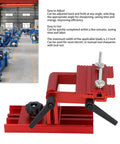 Workhorse Aluminum Alloy Sharpening Jig For Bench Grinders adjustable angle tool rest in red, ideal for sharpening up to 2.5 inch blades.