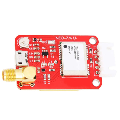 GPS Module With SMA Antenna And Serial Cable NMEA Output Onboard Flash Memory Power Off Save Satellite Positioning Board