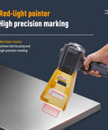 Portable 30W Fiber Laser Engraver For Metal And Non Metal Materials Handheld Laser Marker On The Go with gold housing marking metal surface