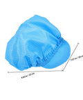 Slick Blue Anti Static Cap Set Made For Cleanroom Tasks And Factory Floors Featuring A Breathable Mesh Build, 9.83 in / 25 cm.