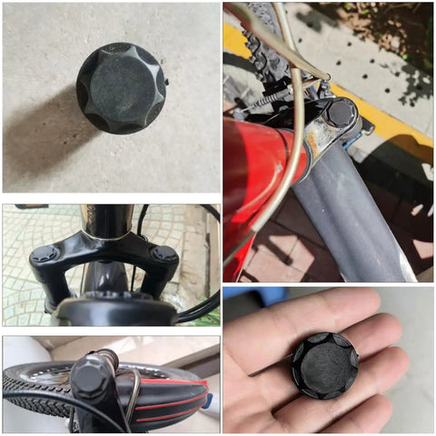Six Pack Rubber Dust Caps For Bike Suspension Forks 19mm ID Protective Plugs Front Forks For MTB Ebike Oil And Air Shock Absorbers Replacement Easy Install