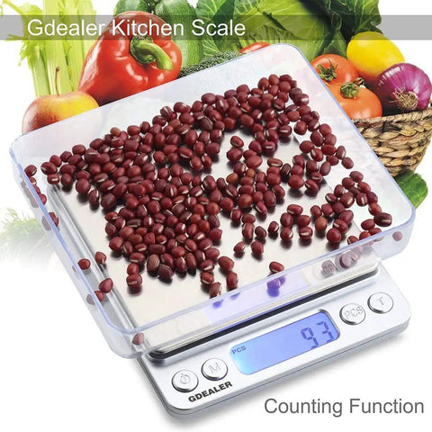 Ultra Precise Digital Kitchen Scale With 0.001oz And 0.01g Precision, Weighs Up To 500 G, multi unit display with beans
