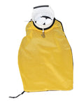 No Fuss Lobster Resort Catch Bag With Side Zipper For Scuba Diving, Yellow, showing pro grade PVC entry with trapdoor lid