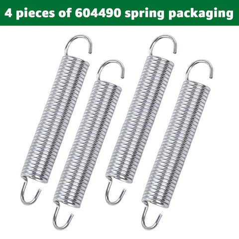 Drive Tensioner Spring 4 Pack For Raptor SD SDX Mowers Replacement Kit Keeps Belts Tight For Smooth Power Transfer 3 Inch By Half Inch Extension Springs Easy Install, 4 steel springs