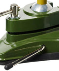 Dope Precision Vise With Integrated Clamp For Milling And Projects, 2-3/4 Inch Capacity, Die-Cast Zinc Green And Gold Finish, Rotates In All Directions, FMZ Style Bench Vise For Hobbyists And Pros, Durable Machining Tool, green die-cast zinc vise with clamp