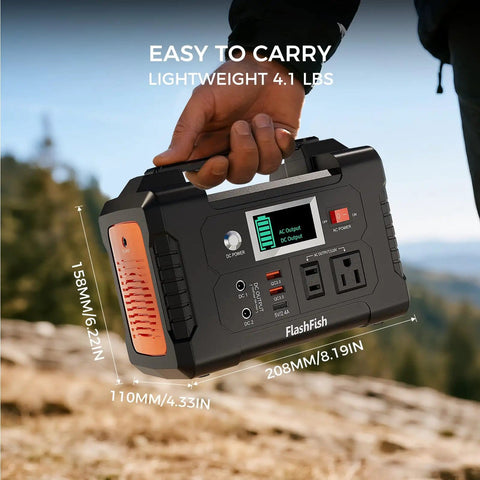 Portable Power Station 200W 40800mAh Backup Battery Pack With 110V AC Outlets, 2 DC Ports, 3 USB Ports, portable outdoors