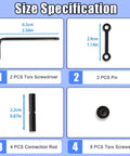 2 Pack Anti Slip Alignment Pins For Industrial Machinery And Motorcycle Engines Built To Last With Heavy Duty Steel Corrosion Resistant Includes Screws Fixing Posts Figure Eight Holders And Wrenches For Quick Easy Locking And Precise Positioning size specifications.