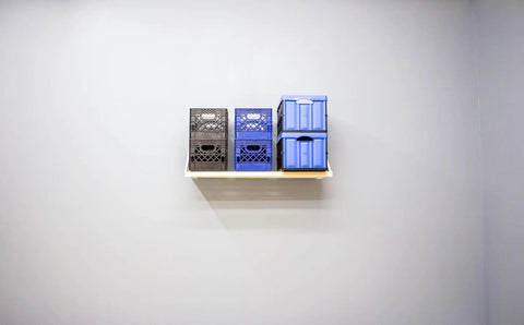 American Made Universal Garage Storage Wall Mount Kit 4 Foot Beefy System Holds 650 Pounds Per Section Easy One Person Install