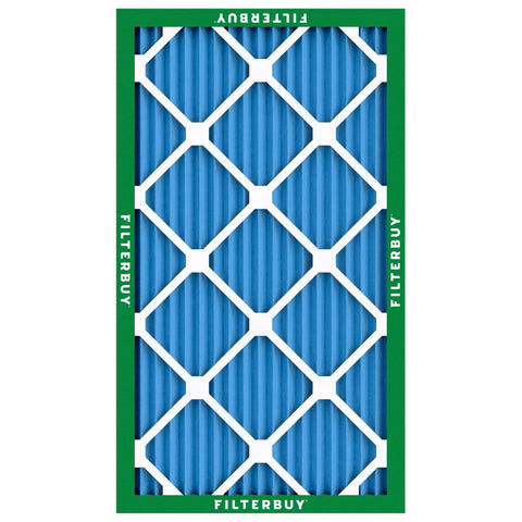 16x25x1 Air Filter MERV 13 for Smoke and Allergen Defense, Electrostatic Pleated HVAC Replacement, front view