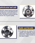 Rear Wheel Hub And Bearing Assembly 512257 2 Pack Set Compatible With Honda Civic DX GX LX 2006 2011 With ABS 5 Lug