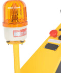 Heavy Duty Electric Powered Tugger With 5k Capacity Is Total Gas For Moving Heavy Trailers And Carts At Airports emergency light on top.