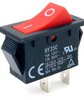 Beefy SPST Rocker Switch 2 Pin 16A 125V Or 12A 250V Push Button Control For Industrial Equipment Power Tools And HVAC Systems Direct Replacement For Burnt Contacts And Intermittent Failures close view