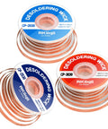 Desoldering Solder Wick Braid Kit With Flux, 3 Size Spools 0.08, 0.1, and 0.12 Inch, 10 Feet Each, No Clean Low Residue Coated Soldering Wick