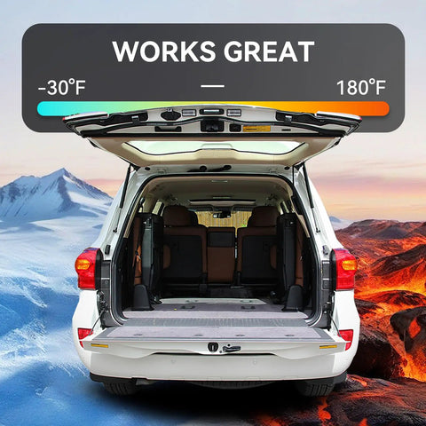 Toyota 4Runner Beefy Liftgate Struts Replacement Kit for 2010 2023 Rear Hatch Lift Support demonstrating wide temperature range