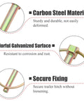 Beefed-Up Heavy Duty Lynch Pin Kit With Ring, Six Pin Set, 3/8-Inch Round Pins, Carbon Steel, Colorful Galvanized Surface