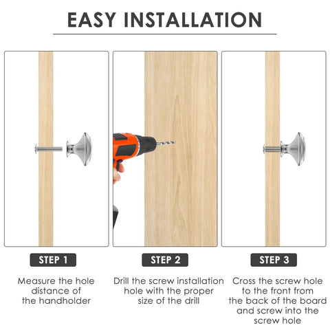 Installation guide for 25 Pack Silver Cabinet Knobs Set Easy Upgrades Round Drawer Knobs Heavy Duty Zinc Alloy Kitchen Hardware.