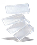 Heavy Duty Clear Plastic Shims And Leveling Wedges For Wobbly Toilets Furniture And Appliances Trim To Fit Stackable Non Slip Stabilizers on a white background.