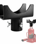 2 In 1 Bottle Jack Adapter With Triple Lock For Three To Four Inch Round And Two Inch Square Axle Tubes on steel saddle