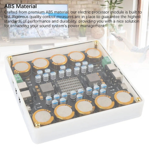 Heavy Duty DC Power Conditioner 5V To 25V Offering 10 Amp Clean Juice Filter for Audiophile DAC Amps with ABS casing.
