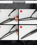 Mazda CX5 Rear Wiper Arm And Blade Set Replacement 2013 To 2025 installation steps with durable rubber blade