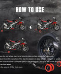 Front And Rear Motorcycle Stands 850lbs Combo Lift With Four Adapters Universal Paddock Stands Wheel Lift instructions