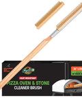 Pizza Stone Cleaner And Oven Brush Kit For Home Cooks And Pizza Pros 2 In 1 Heat Resistant Stainless Steel Scraper with box